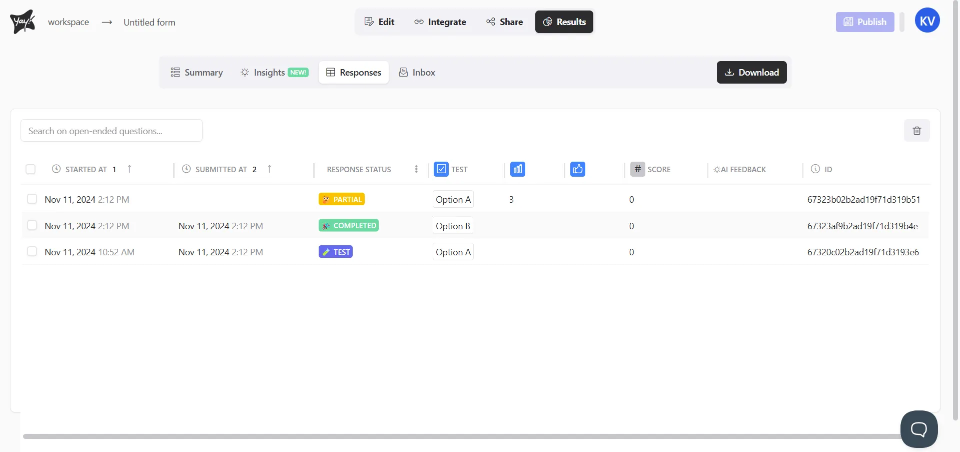 Novo Recurso: Status das Respostas em Tempo Real!