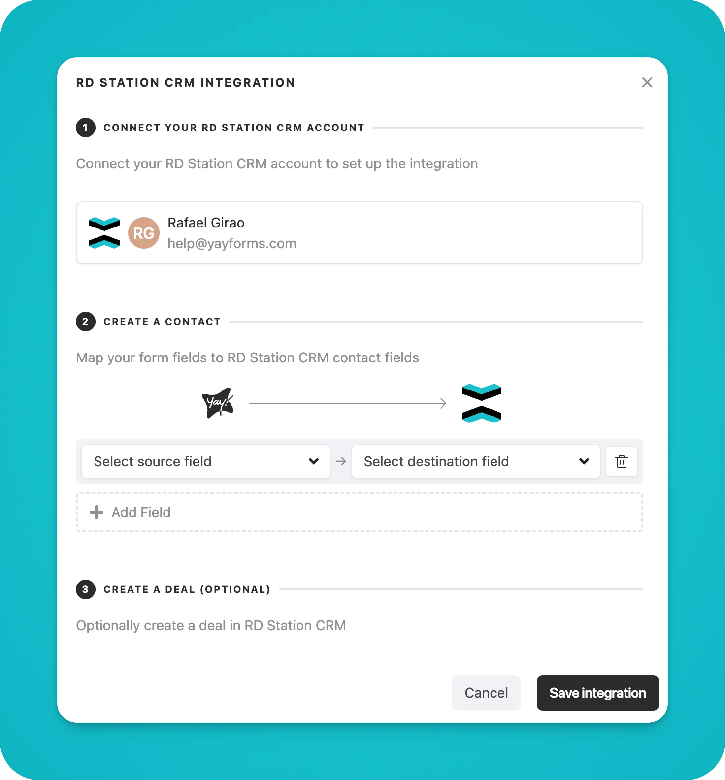 Integração com RD Station CRM