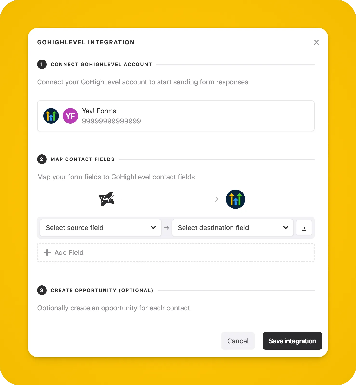 Integração Inteligente com GoHighLevel